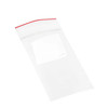 Medgen Minigrip Red Line Zip Closure Bags – 2 Mil Writable White Block, Liquid – Tight Double Zipper, 2 X 3