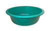 Medgen Wash Round Wash Basin – 6 qt Capacity, 13 x 3.9 in, Turquoise, Durable Plastic, 50/Case