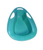 Medgen Bedpans Stackable Commode with Handles – 2 qt (1.9 L) Capacity, 300 lb Weight Limit, Turquoise, 15 x