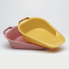 Medgen Bedpans Fracture Bedpan – 34 oz Capacity, 250 lb Weight Limit, Dusty Rose, 13 x 8 x 3.4 in, 50/Case