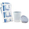 Medgen Gent-L-Kare Standard Specimen Container – 4 oz (120 mL) Capacity, Polyethylene Lid, 100/Case