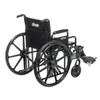 Drive Sentra EC Heavy Duty Bariatric Wheelchair with desk arms, rear view showing the backrest carry pocket