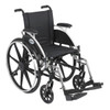 Drive Viper Jr. Pediatric Wheelchair with swing-away footrests, front three-quarter view