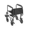 Drive Steel Transport Chair – rear three-quarter view