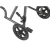 Drive Steel Transport Chair – close-up of rear caster and wheel lock
