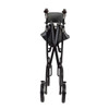 Drive Nitro Aluminum Rollator in Red, three-quarter view with storage bag