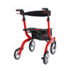Drive Nitro Rollator in Red in use outdoors