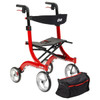 Drive Nitro Rollator in Red with storage bag removed