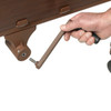 Drive Competitor II Semi Electric Bed hand crank height adjustment detail