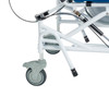 Rear frame and locking caster detail