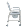 Drive Aluminum Shower Chair and Commode with Casters side profile