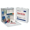 First 50 Person First Aid Kit – Metal Case, OSHA Compliant, 2 Package Options, Eye Wash and 5-Piece CPR Kit