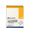 First 2"x4" Fabric Adhesive Bandages – 25 per Box, 2" x 4", Non-Stick Pad, Water-Repellent Backing