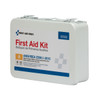 First 25 Person ANSI A Bulk First Aid Kit – Metal, ANSI 2015 Compliant, Weatherproof Case, Wall Mounting Tabs
