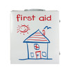 First Pediatric 3 Shelf First Aid Metal Station – For Workplace First Aid and Injury Care, For Workplace First