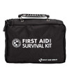 First Deluxe Survival First Aid Kit in Ballistic Nylon Black Carry Case – 223 Pieces, For Workplace First