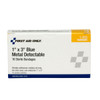 First Blue Metal Detectable 1"x3" Fabric Bandages – 16 Per Box, 1" x 3", 1"x3", For Dressing Changes