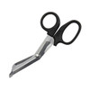 First 5.75" Stainless Steel Bandage Shears Black Handle – For Dressing Changes and Wound Care