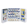 First 50 Person Large Plastic SmartCompliance First Aid Cabinet with Medications – OSHA Compliant