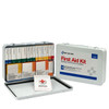 First 36 Unit First Aid Kit with BBP and CPR – Metal Case, Weatherproof Case, For Workplace First