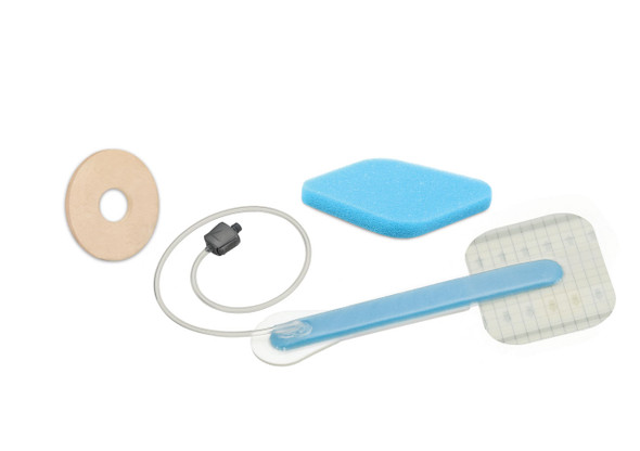Solventum 3m Snap Bridge Dressing Kit with SecurRing Hydrocolloid Skin Barrier – 14 cm x 11 cm