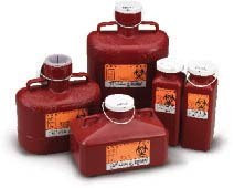 Medegen Non-Stackable Sharps-Tainer – Polypropylene, Translucent, 10 x 6, 12 x 9, 4 Configuration Options