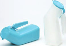 Medegen Urinals – Female, Disposable, 2 Configuration Options, 12 per case, With Cover and Hanging Handle
