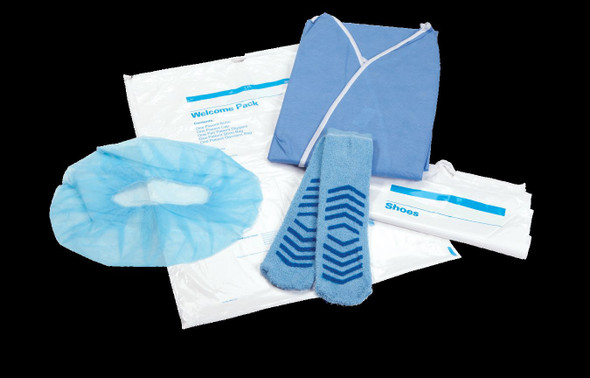 Halyard Patient Gown – Blue, Supplied 10/bg, 10 bg/cs, For Patient Wear, Patient Hospital Gowns