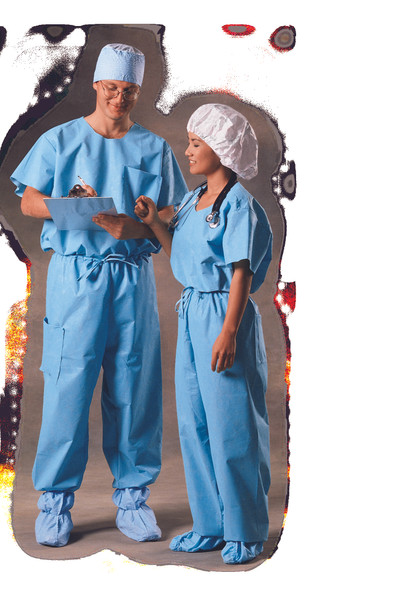 Halyard Scrub Pants – Blue, 4 Size Options, Supplied 48/cs, For Daily Staff Wear, Scrubs & Apparel