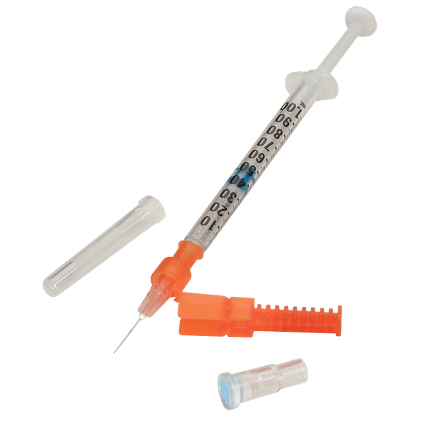 ICU Medical Pro-Vent Plus 1 ml Syringe – Dry Lithium Low Heparin, 100 per case, For Blood Collection