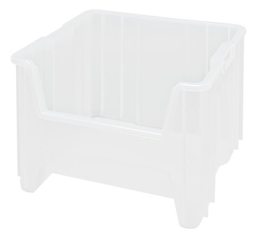 Quantum Medical Clear-View Giant Stack Container – 17-1/2" x 16-1/2" x 12-1/2", 2/ctn, For Organized Storage