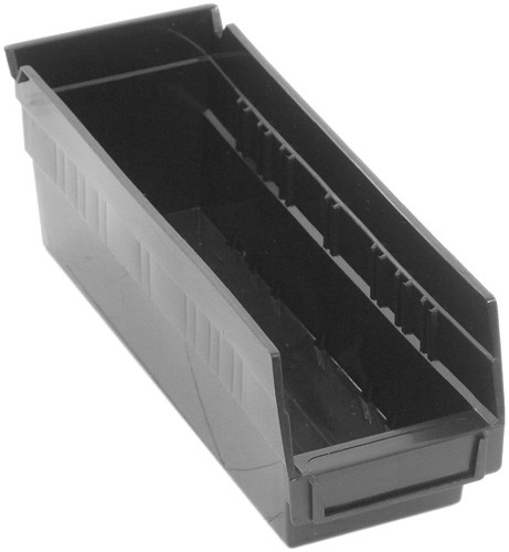 Quantum Medical Economy Shelf Bin – Qsb101, 11-5/8" x 4-1/8" x 4", Injection Molded Polypropylene Material