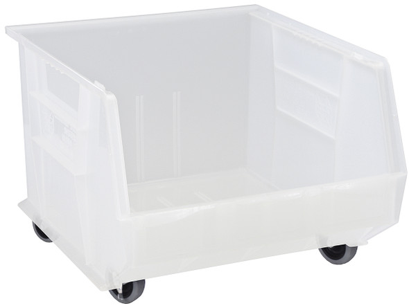 Quantum Medical Mobile Clear-View Ultra Stack and Hang Bin – 18" x 16-1/2" x 11" (with casters 14"H)