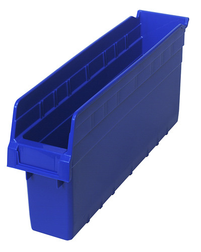 Quantum Medical Store-MAX 8" Shelf Bin – Qsb803, 17-7/8" x 4-3/8" x 8", High Density Polypropylene