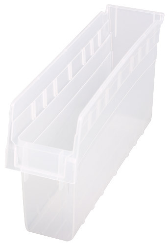 Quantum Medical Store-MAX 8" Shelf Bin – Qsb803, 17-7/8" x 4-3/8" x 8", High Density Polypropylene