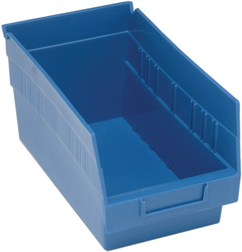Quantum Medical Store-More 6" Shelf Bin – Qsb202, 11-5/8" x 6-5/8" x 6", Tough Polypropylene