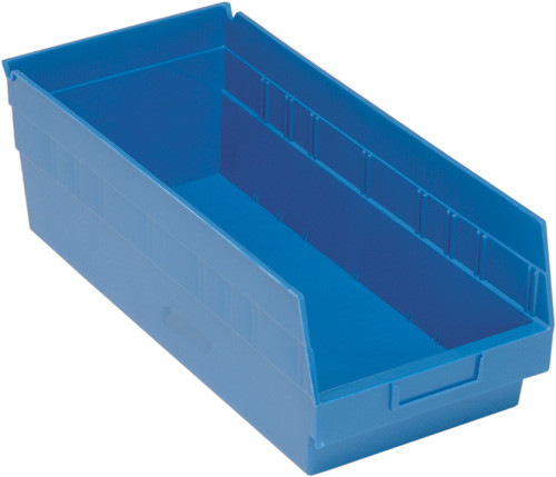Quantum Medical Store-More 6" Shelf Bin – Qsb208, 17-7/8" x 8-3/8" x 6", Polypropylene, 3 Color Options