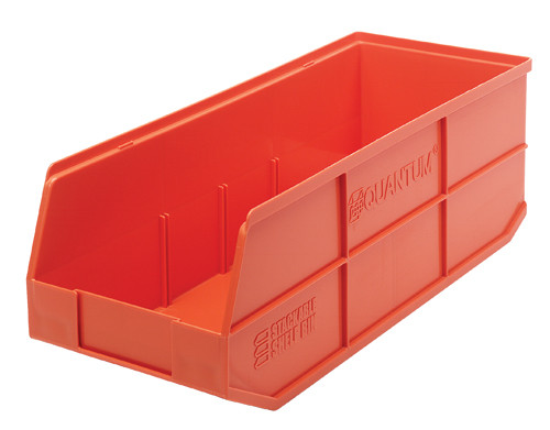 Quantum Medical Stackable Shelf Bin – Ssb483, 20-1/2" x 8-1/4" x 7", 5 Color Options, 6/ctn