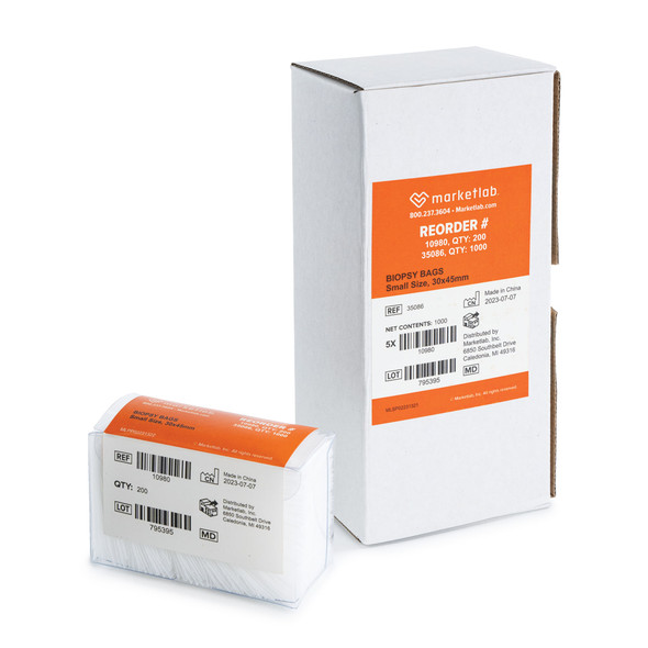 MarketLab Biopsy Bags – 200 per Pack, Medical & Nursing Bags, Hospital Supplies, For Home Health Visits