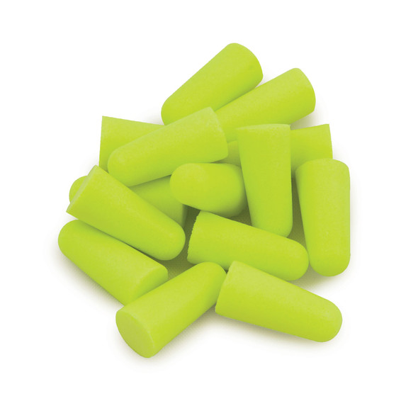 MarketLab Paired Foam Earplugs, 36 dB, Bulk Pack of 500 Pairs, Hearing Protection for Clinical Areas