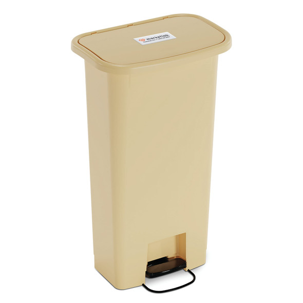 MarketLab Step-On Plastic Waste Receptacles, Hands-Free Pedal Operation for Clinical Waste