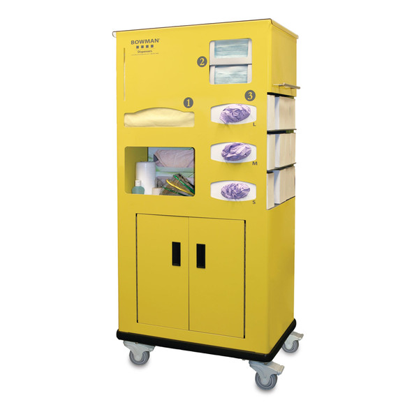 MarketLab Bowman Aluminum and Coated Steel Mobile Isolation Station – Personal Protective Equipment (PPE)