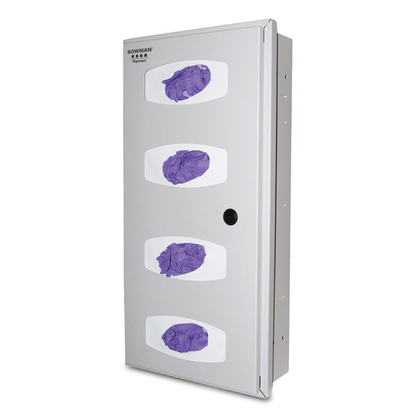 MarketLab Bowman Steel Recessed Glove Box Dispenser – Glove Dispensers, Exam Gloves, For Glove Dispensing