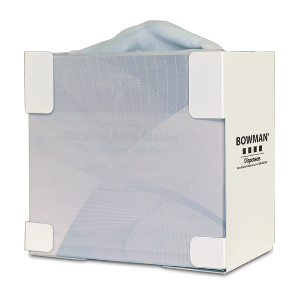 MarketLab Bowman White Stainless Steel Mask Dispenser – Surgical Masks, Personal Protective Equipment (PPE)