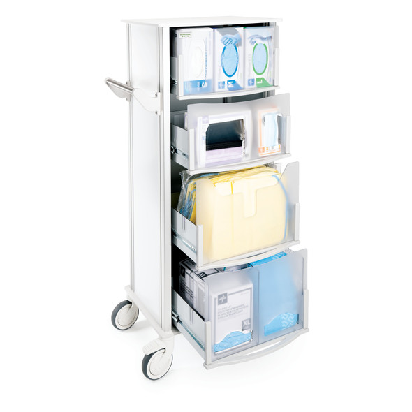 MarketLab Bowman Standard Infection Prevention PPE Isolation Cart – Personal Protective Equipment (PPE)