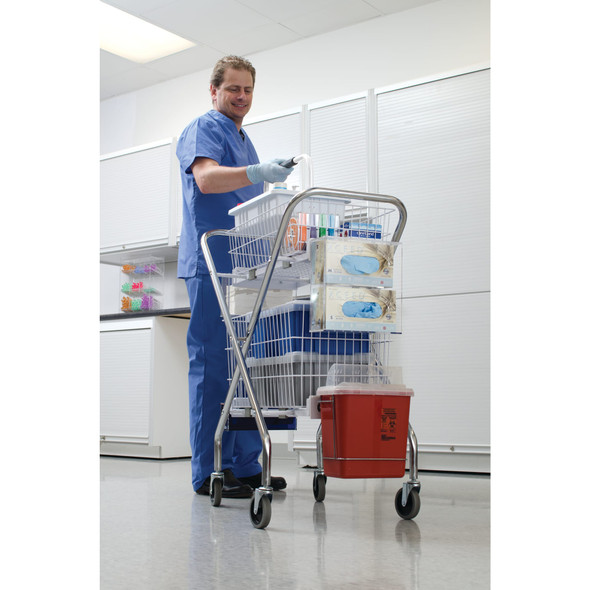MarketLab Deluxe • 19.5"W x 30"L x 38"H – Storage Carts, Furnishings and Equipment, For Supply Storage