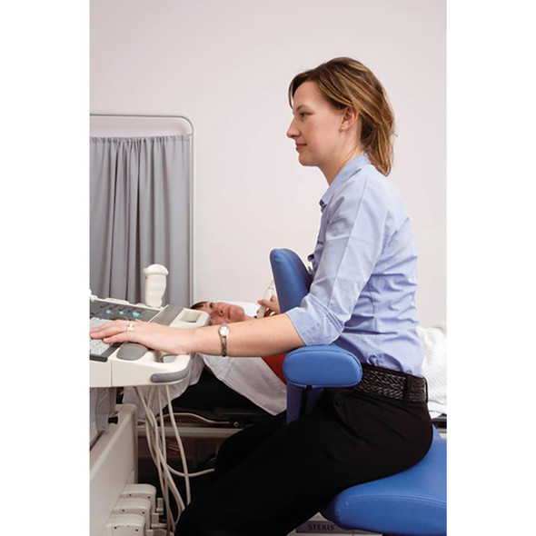 MarketLab Ergo Task Chair and Stool for Sonographers – 2 Configuration Options, Black, Exam Furniture
