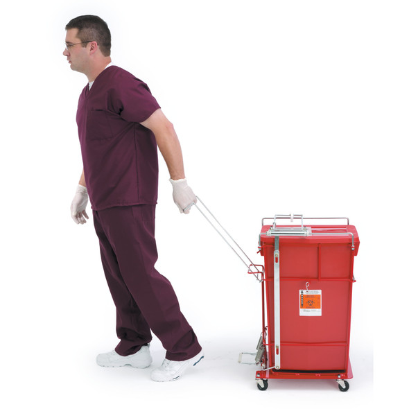 MarketLab Hands-Free Sharps Cart – 2 Configuration Options, 15.25 x 22.75 x 31 in, 18gal Sharps Containers