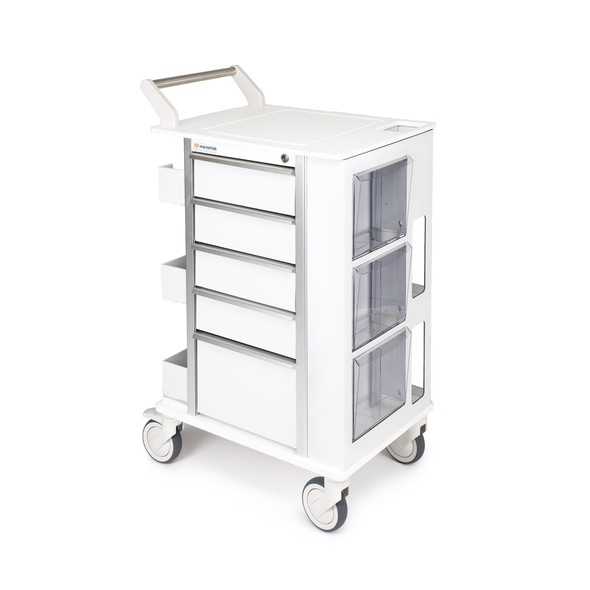 MarketLab Insight Ergo Phlebotomy Carts – 4 Configuration Options, 23.5 x 17.75 x 42 in, Storage Carts