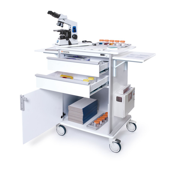 MarketLab Insight Mobile Microscope Station – Utility Carts, Furnishings and Equipment, For Supply Storage